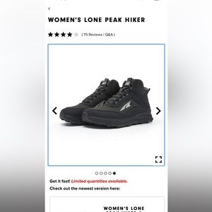 Altra Women's Lone Peak Hiker Shoe | nwob